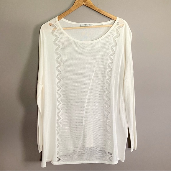 Sandro Mesh Pullover Medium - Picture 1 of 10